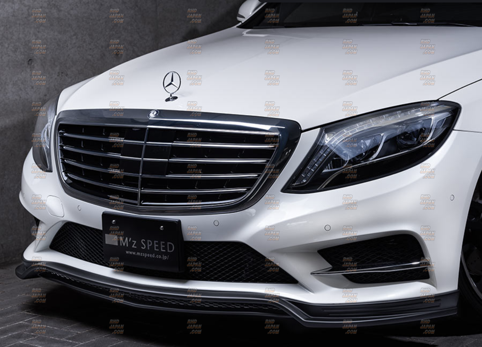 M'z Speed Exclusive Zeus Prussian Blue Front Half Spoiler - Mercedes Benz S-Class W222 AMG